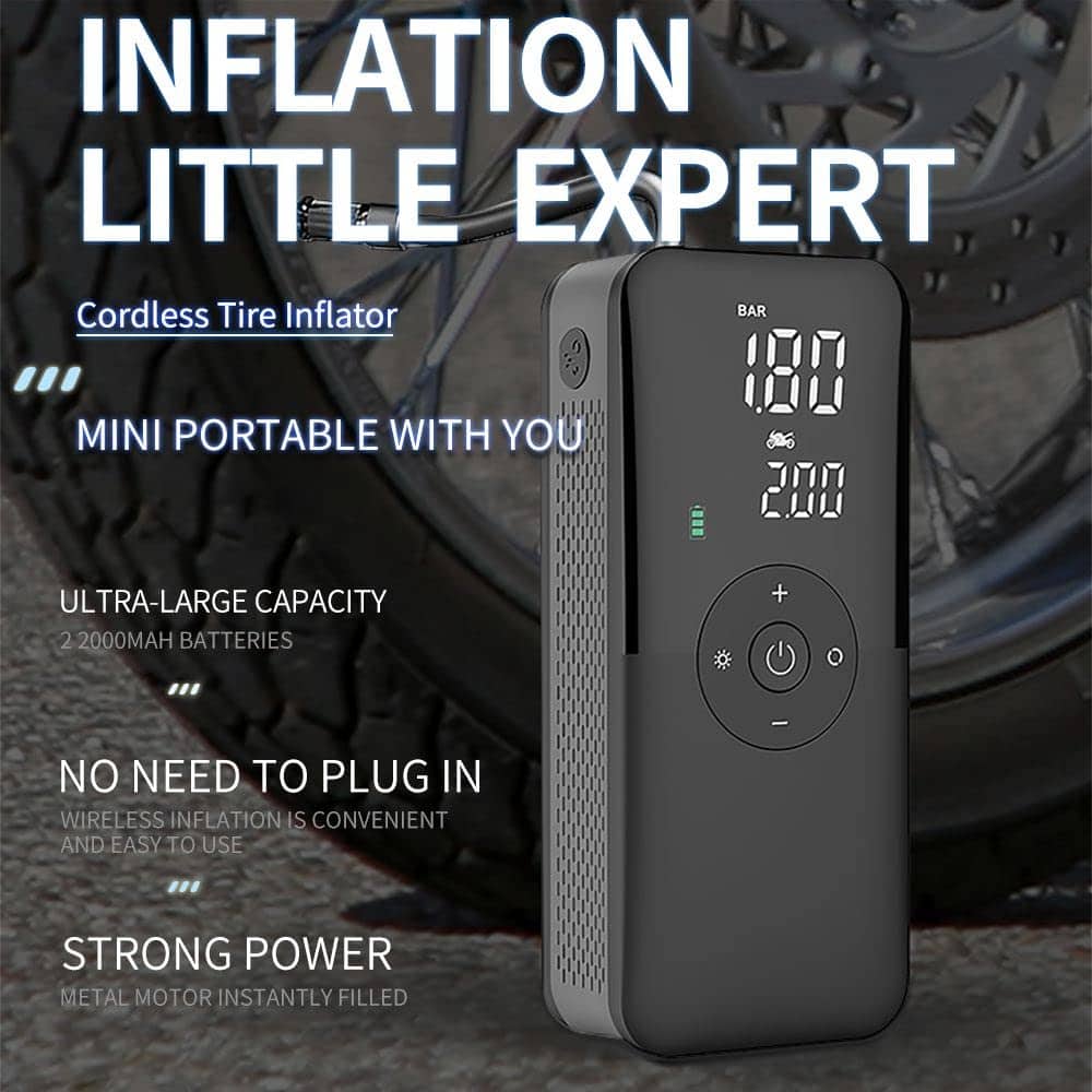 Inflador de neumáticos eléctrico inalámbrico portátil Bomba - Imagen 9