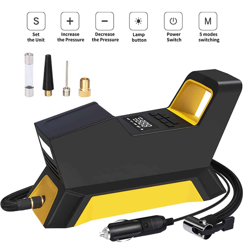 Inflador de neumáticos inalámbrico Bomba de aire eléctrica - Imagen 3