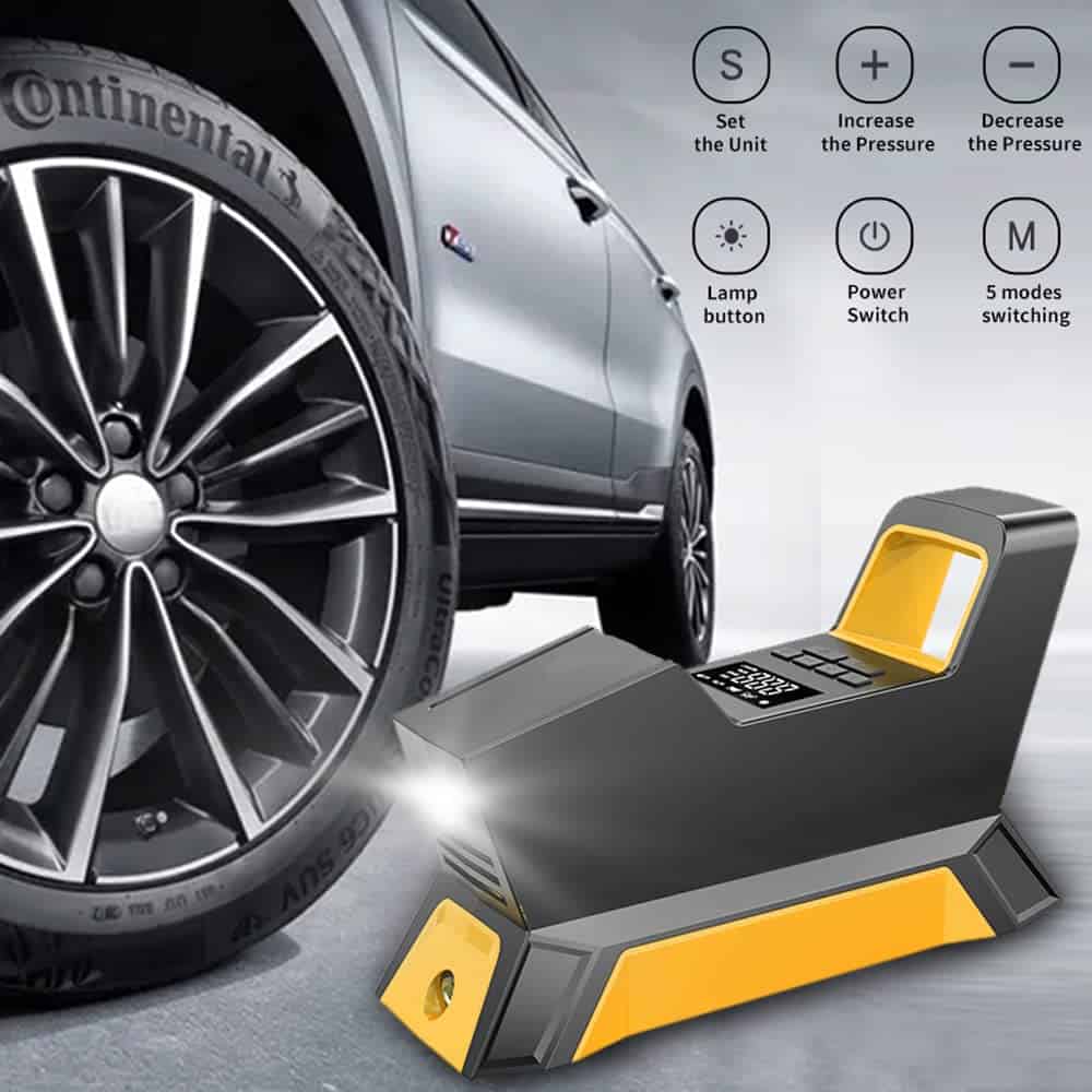 Inflador de neumáticos inalámbrico Bomba de aire eléctrica - Imagen 7