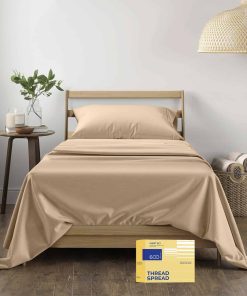 Juego de Sábanas 100% Algodón Egipcio Twin - 600 Hilos,