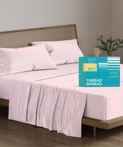 Juego de Sábanas de Algodón Egipcio THREAD -Rosado