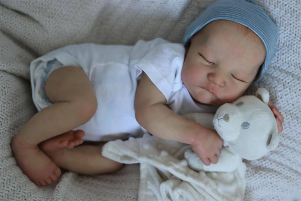 Muñeco Bebé Reborn Realista de 19 Pulgadas - Niño Recién - Imagen 3