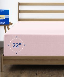 Sábana Ajustable de Tamaño King de Lujo de Algodón Egipcio