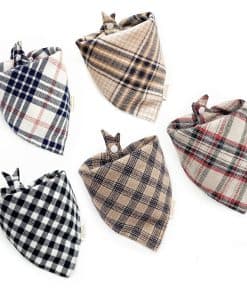 5PCS Pañuelos para Perros con Botón - Pañoleta de Triángulo