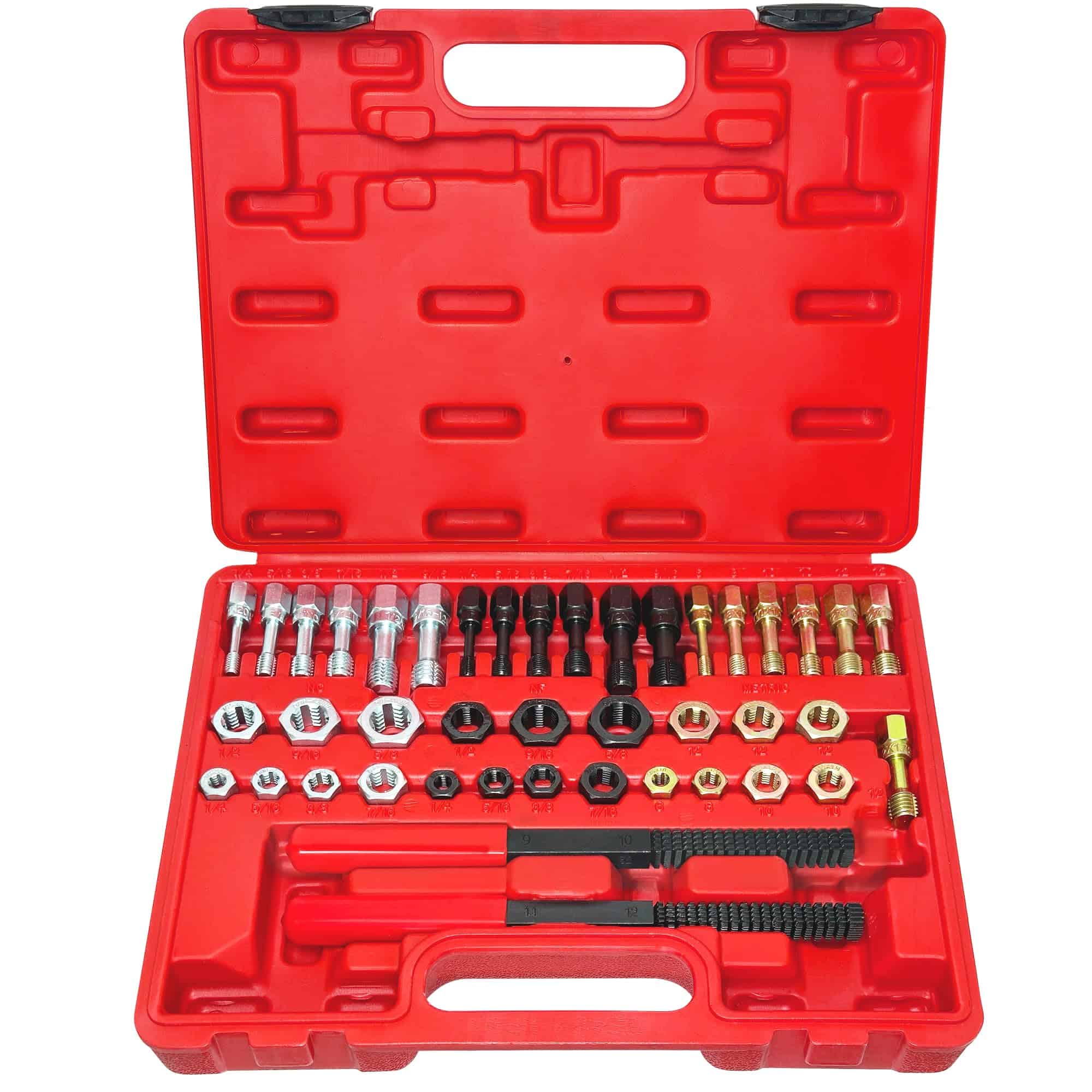 Juego de 42 Piezas de Reparador de Roscas SZSYD, Incluye 21