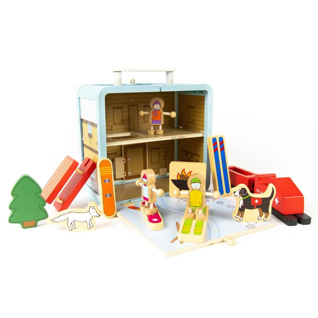 Maletín de Juego de Jack Rabbit Creations (Ski Chalet)