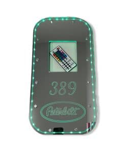 Placa de ajuste de cambio de marchas de plástico cromado