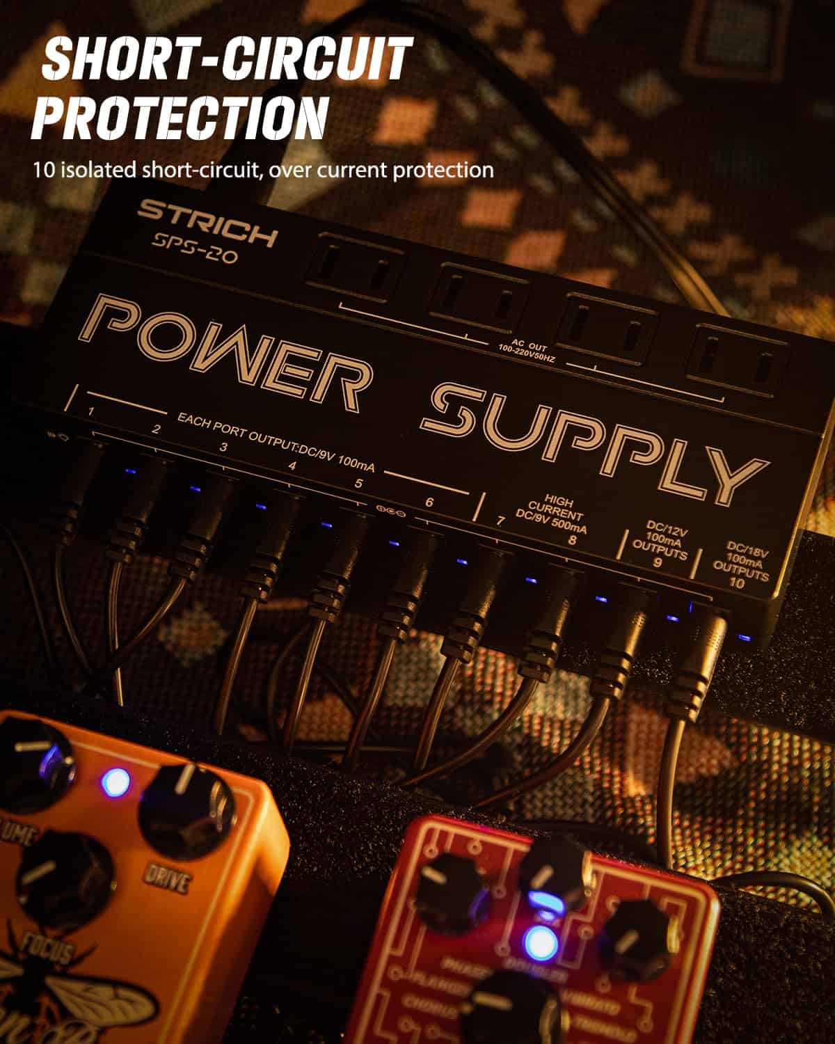 Fuente de Alimentación para Guitarra STRICH SPS-20 10 - Imagen 7