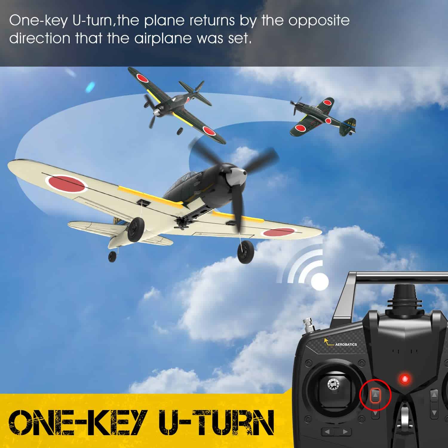 Avión RC RCSHOBBY 4 canales Avión de control remoto listo - Imagen 6