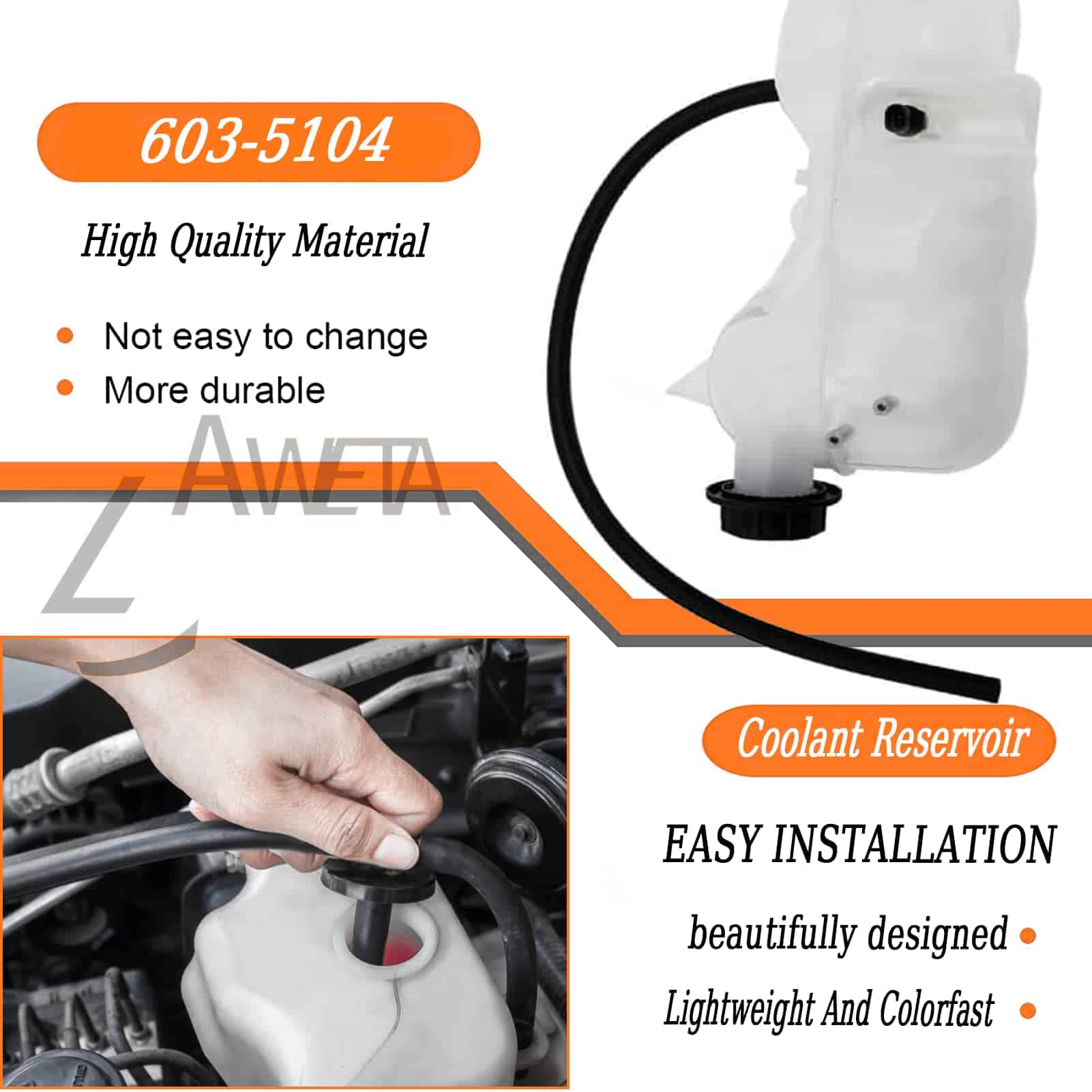 Depósito de refrigerante del motor LAWETA 603-5104, - Imagen 4