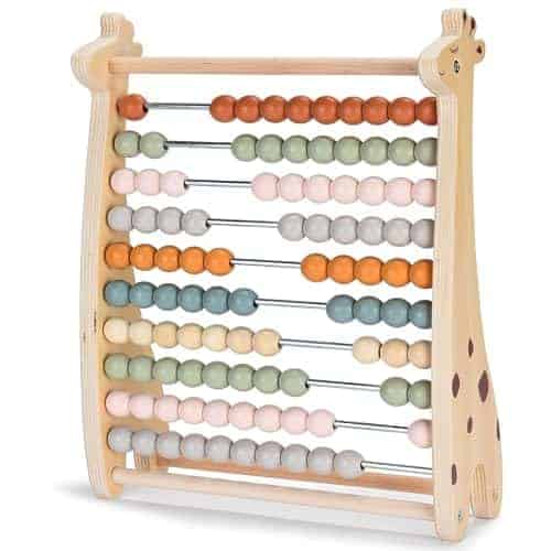 Ábaco para Niños - Juguete Educativo de Cuentas de Madera