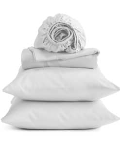 Juego de sábanas 100% algodón egipcio | 400 -Blanco Nieve