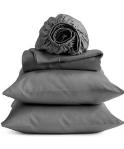 Juego de sábanas 100% algodón egipcio | 400 -Gris oscuro