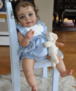 Muñeca Reborn TFJS Niña 24 pulgadas/60 cm Que Parece Real