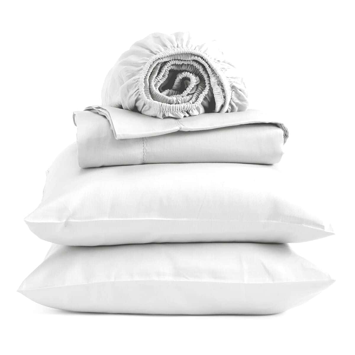 Juego de Sábanas 100% Algodón Orgánico | -Blanco