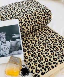 Manta de Franela Estampada de Leopardo HOLY HONEY Súper