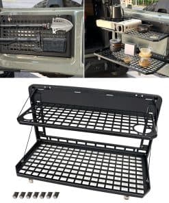 Mesa de Portón Trasero Plegable Estante de Almacenamiento