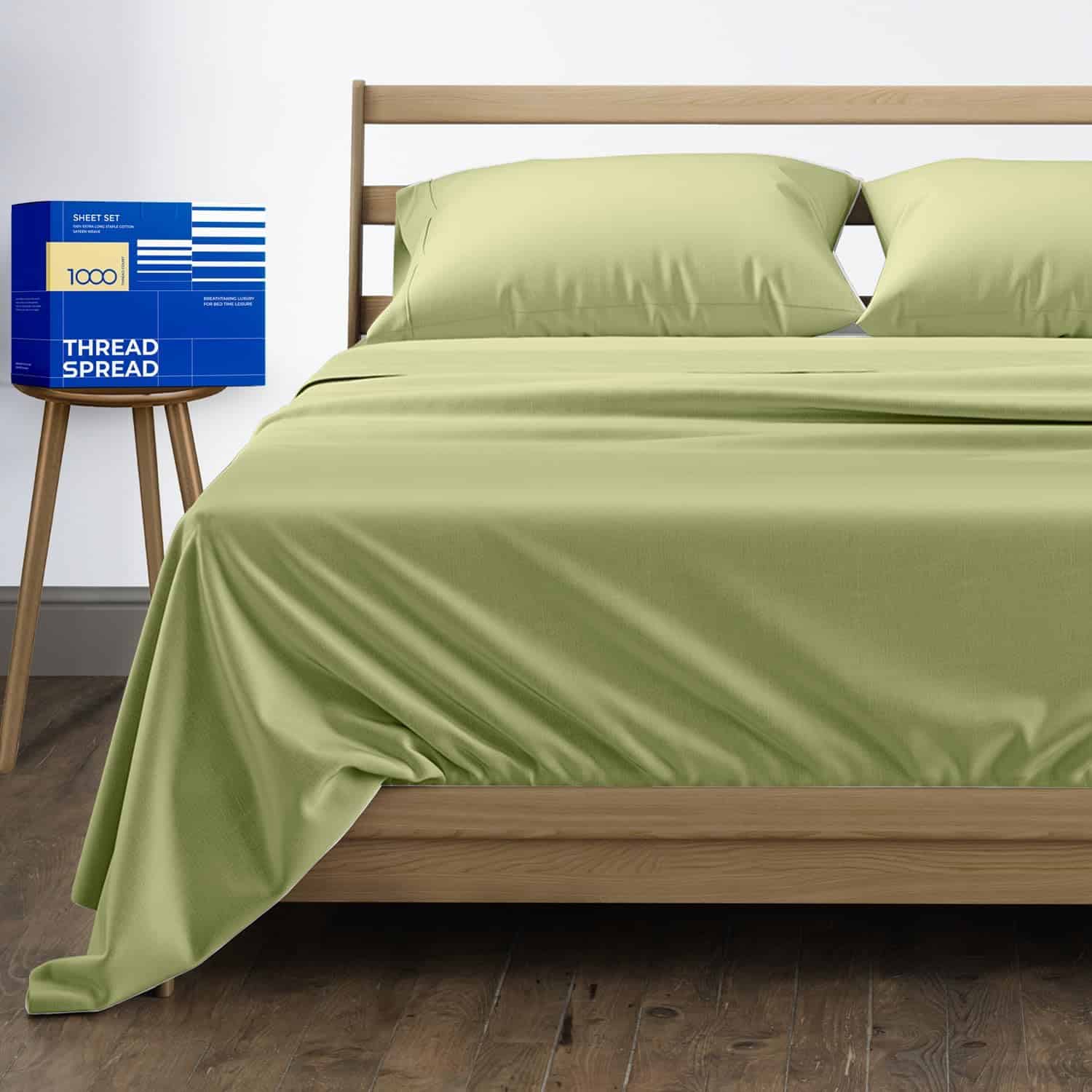 Juego de sábanas de algodón egipcio puro de 100% tamaño