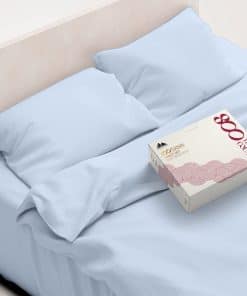 Juego de Sábanas de Algodón Egipcio Mayfair -Azul Claro