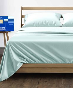 Juego de sábanas de algodón egipcio 100% -Sea Foam