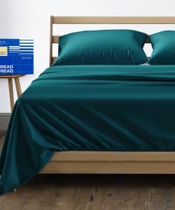 Juego de sábanas 100% algodón egipcio tamaño -Teal