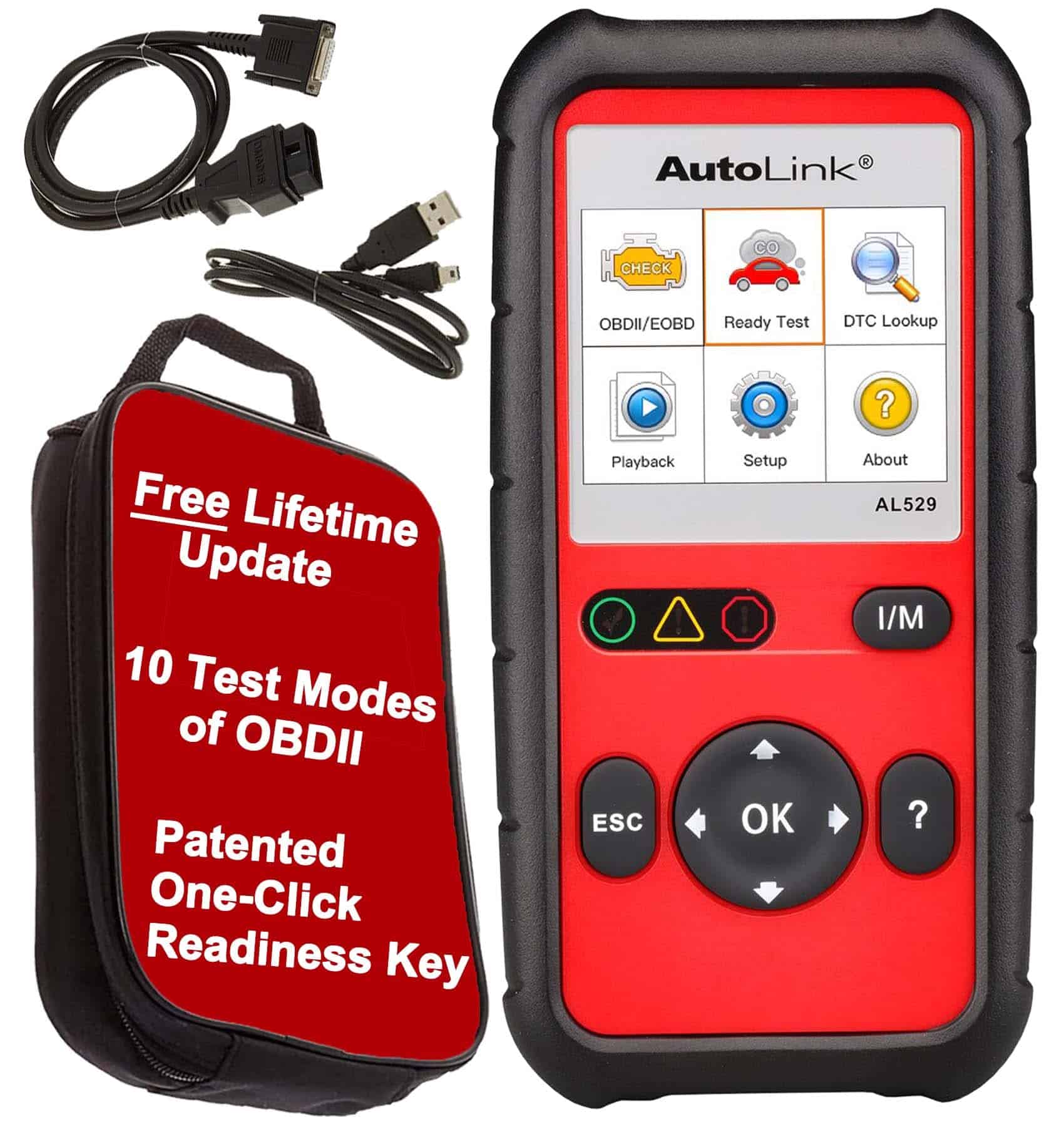 Autel AutoLink AL529 2024 Escáner OBD2 Avanzado AL329 AL519