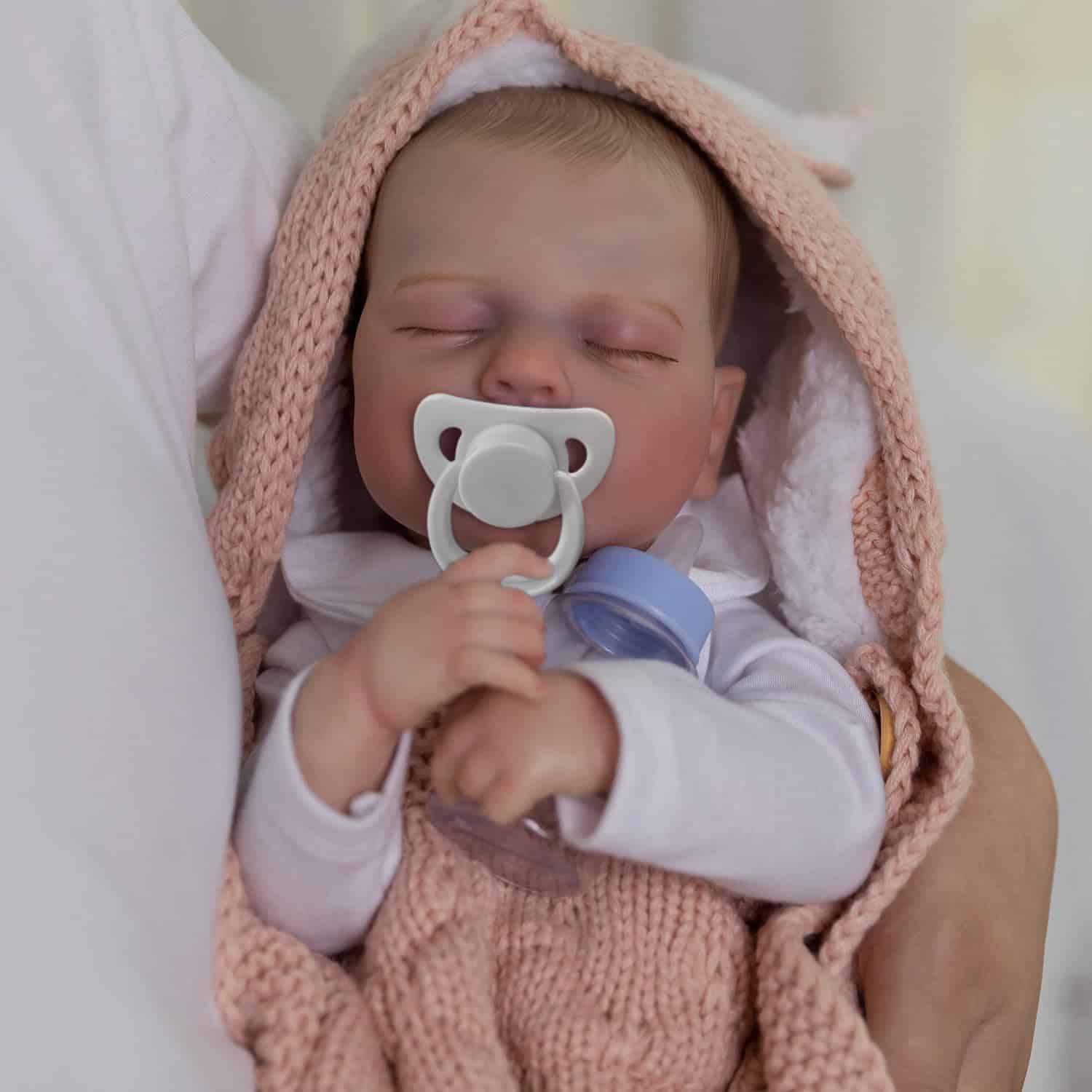 Muñeca Reborn DAYOFF KIDS, 18 pulgadas realista y parecida - Imagen 4