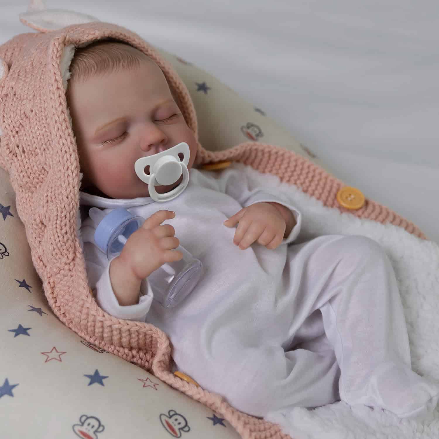 Muñeca Reborn DAYOFF KIDS, 18 pulgadas realista y parecida