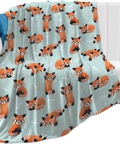 Manta de Panda Adorable, Suave y Ligera de Franela para