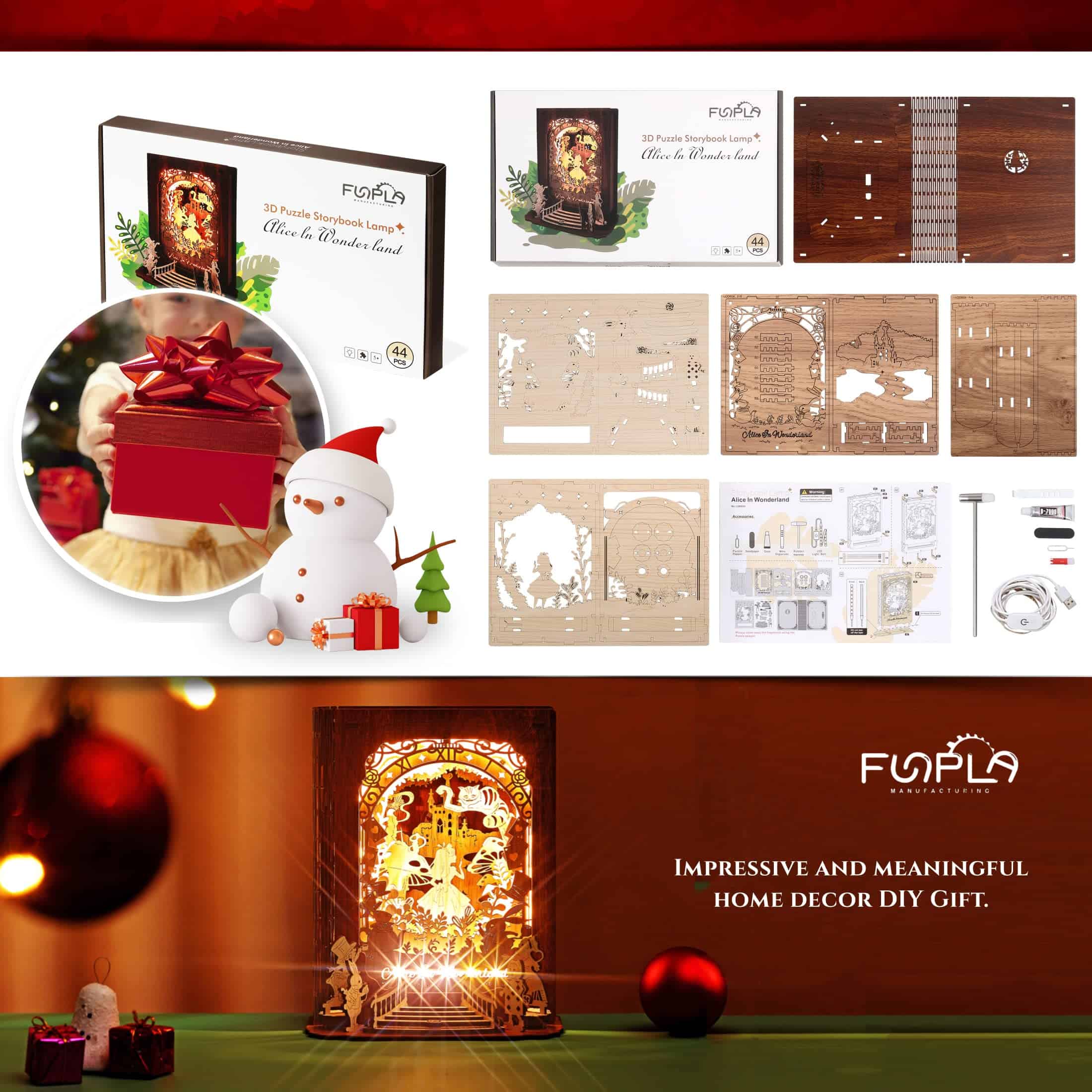 FUNPOLA Rompecabezas 3D de Alicia en el País de las - Imagen 7