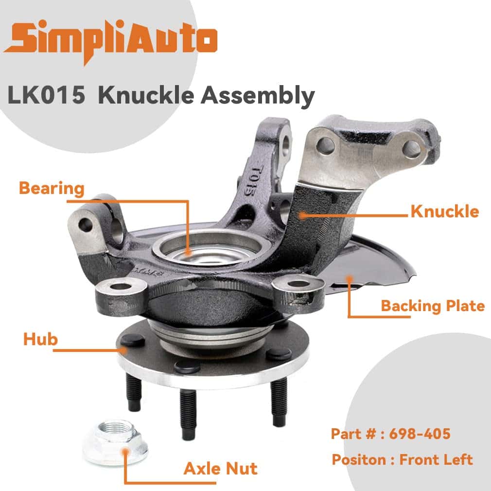 SimpliAuto Ensamblaje de Cubo de Cojinete de Rueda de - Imagen 5
