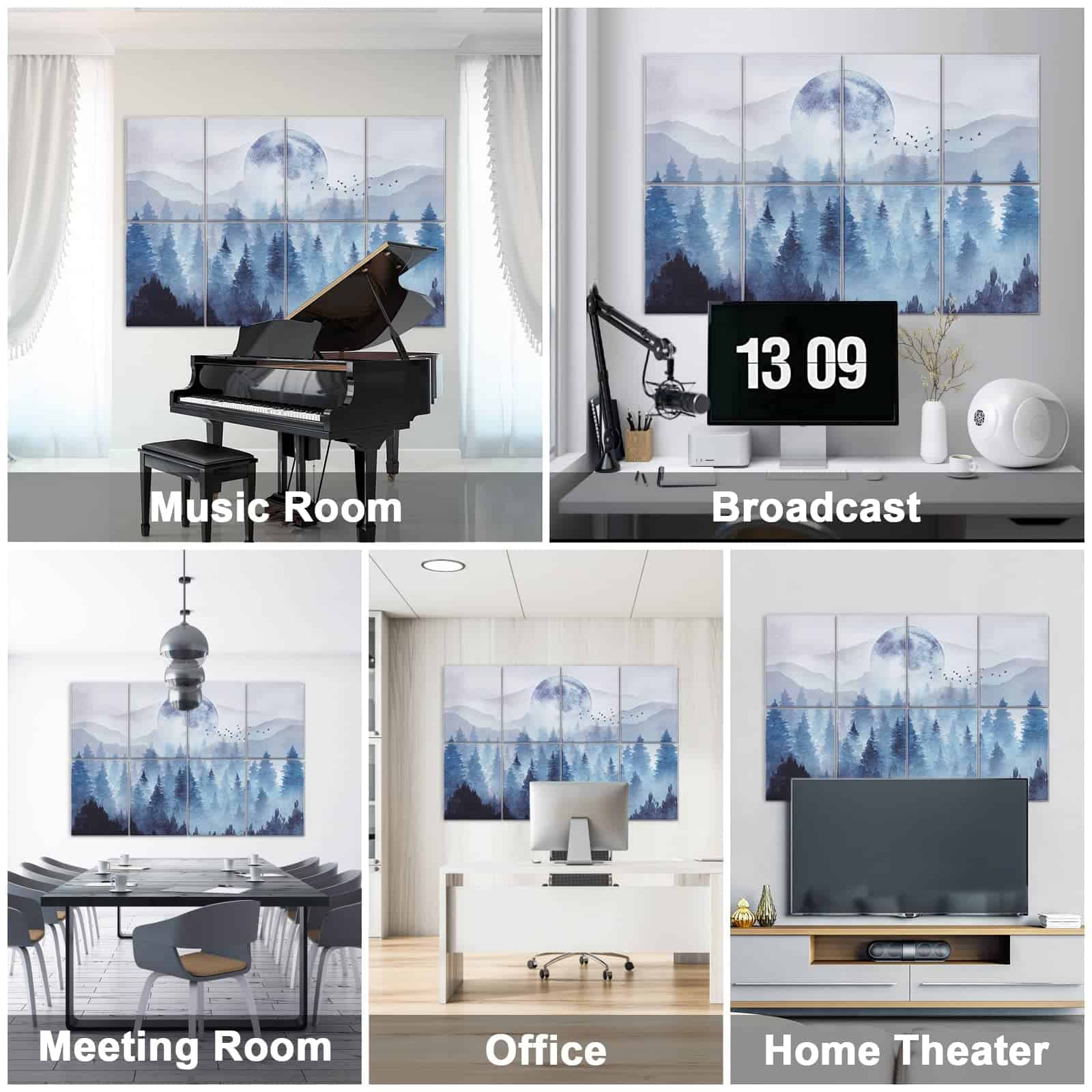 Paneles Acústicos de Arte Tutmyrea, 48" x 32" Autoadhesivos - Imagen 7