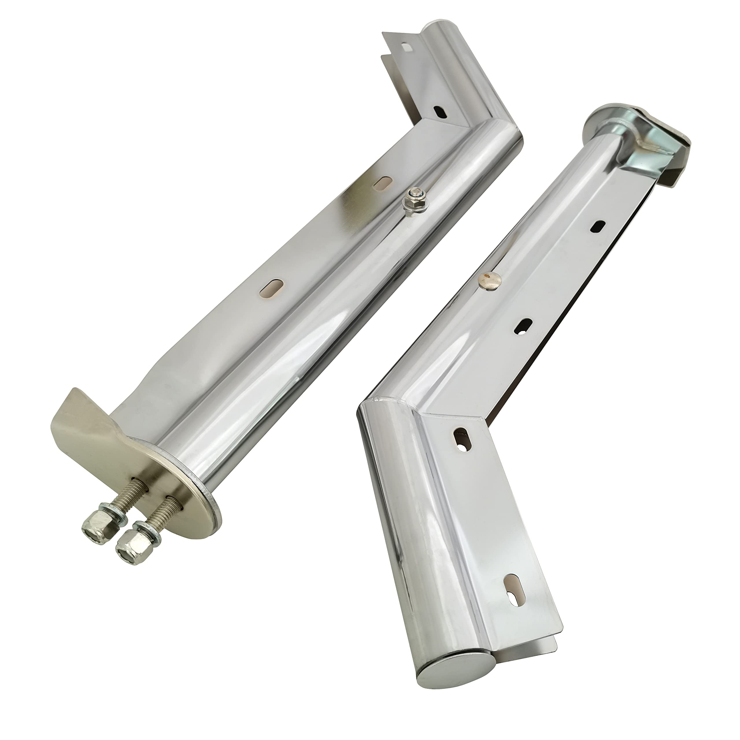 Conjunto de Soportes para Guardabarros Cromados con Resorte - Imagen 4