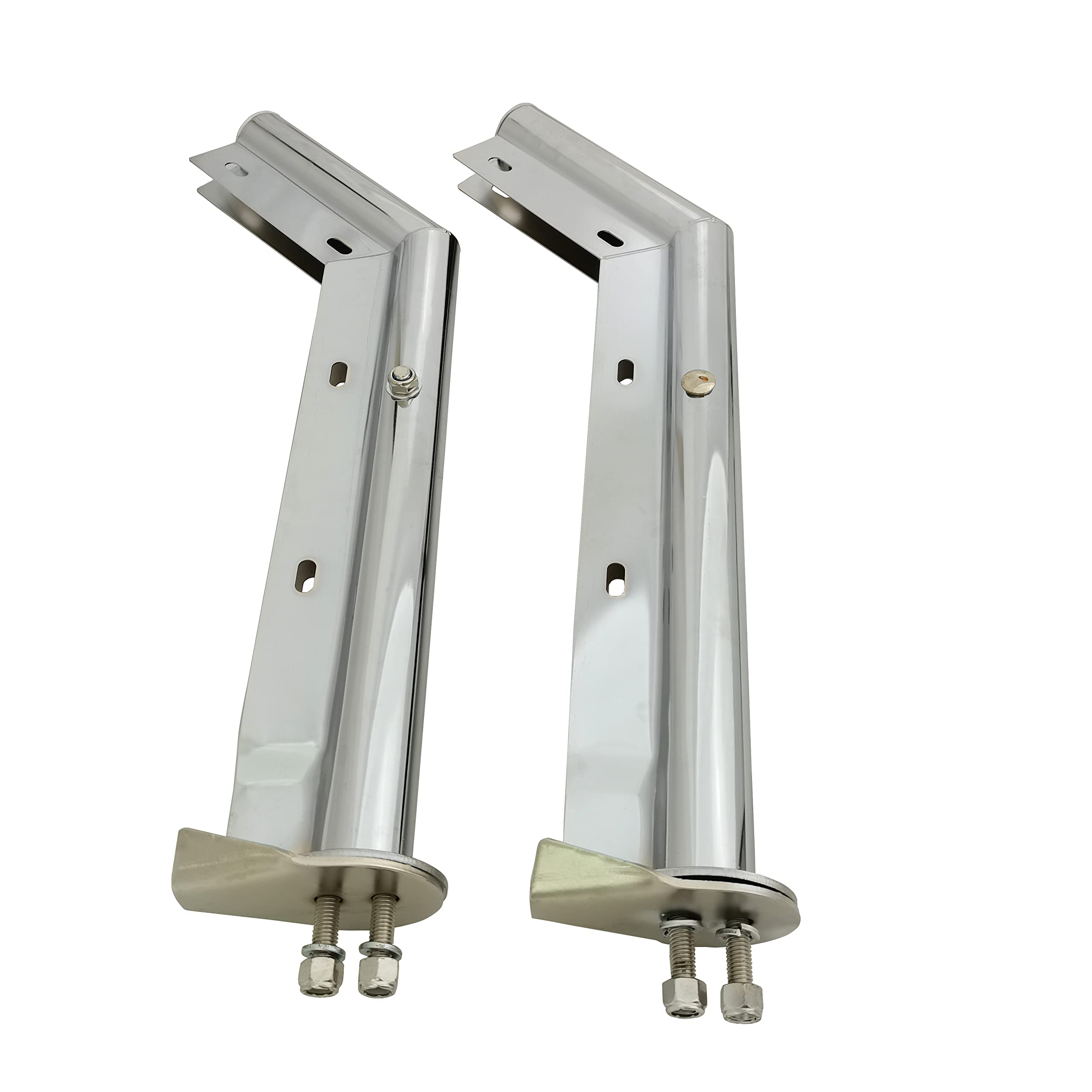 Conjunto de Soportes para Guardabarros Cromados con Resorte - Imagen 3