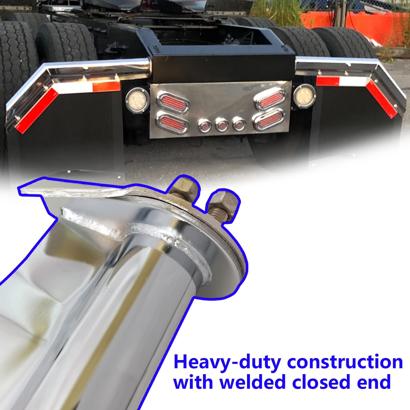 Conjunto de Soportes para Guardabarros Cromados con Resorte - Imagen 8