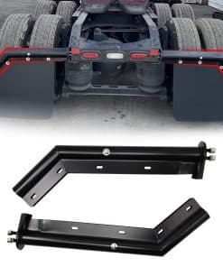 Juego de Soportes de Guardabarros de Ángulo Negro con