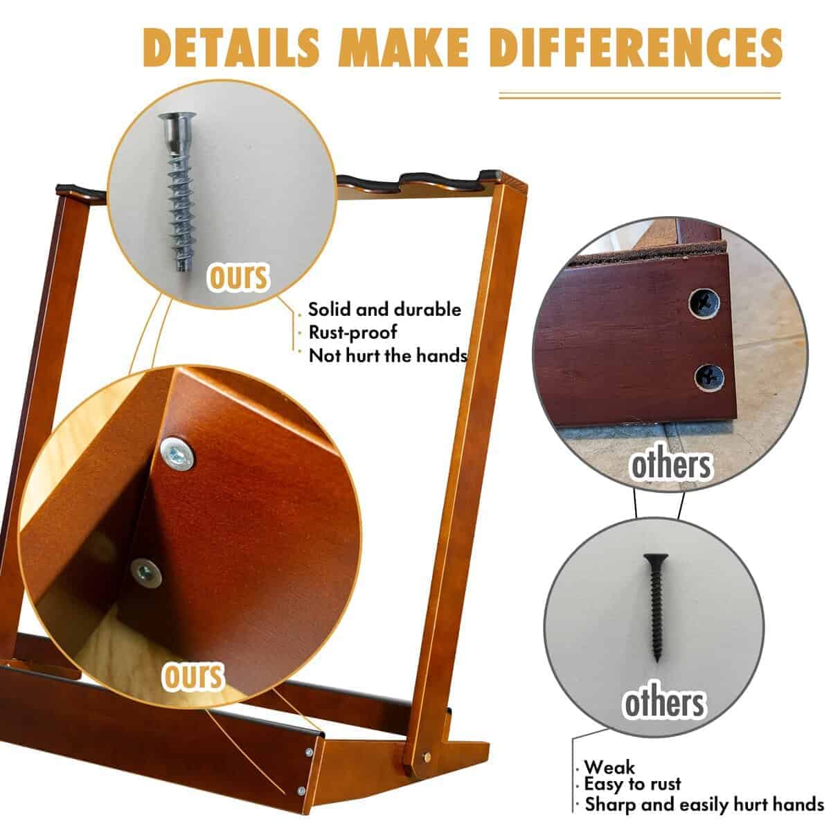 Verovita Soporte de guitarra para múltiples guitarras, - Imagen 6