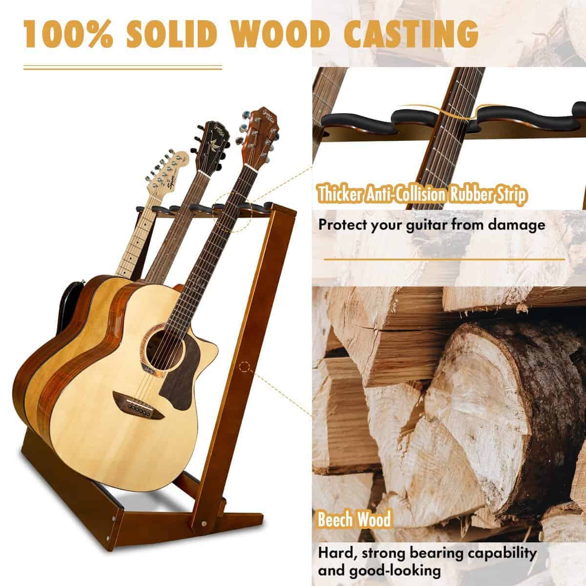 Verovita Soporte de guitarra para múltiples guitarras, - Imagen 3