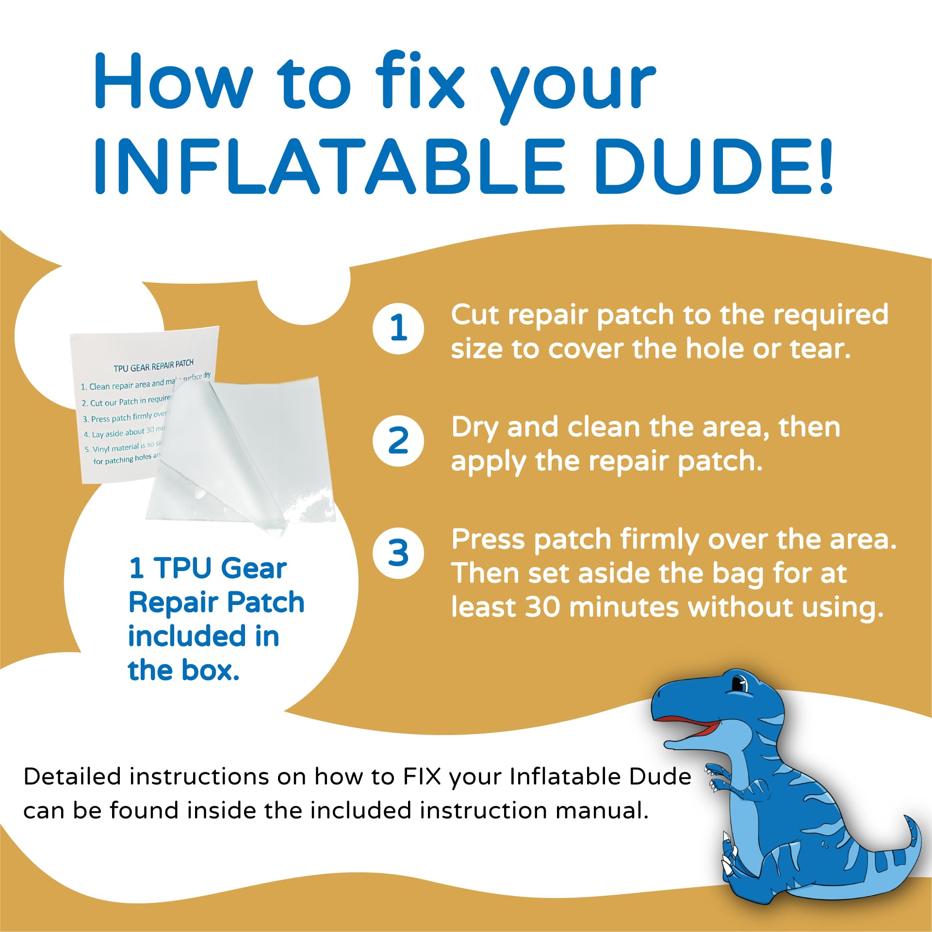 INFLATABLE DUDES Dinosaur 47 Pulgadas - Saco de Boxeo para - Imagen 10