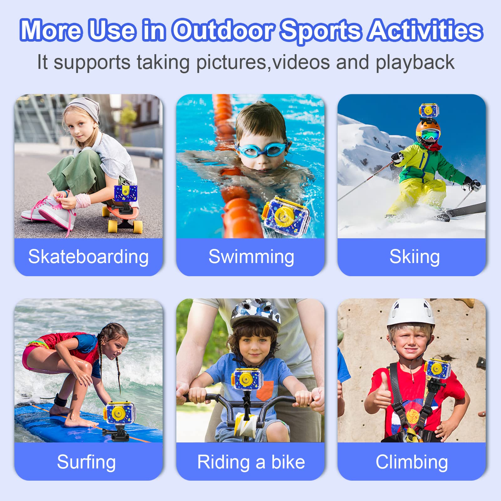 Cámara Impermeable para Niños GKTZ - Cámara Subacuática - Imagen 7