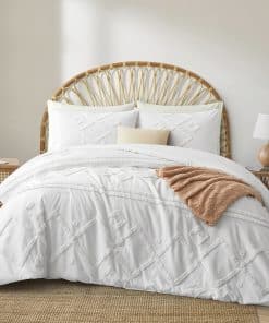 Juego de edredón Oli Anderson Pure White King Comforter Set