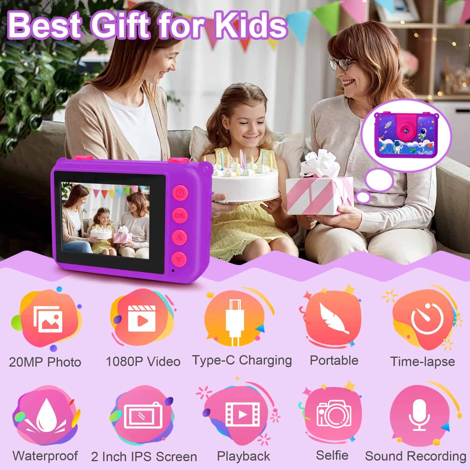 Cámara Acuática para Niños GKTZ - Cámara Submarina Regalos - Imagen 3