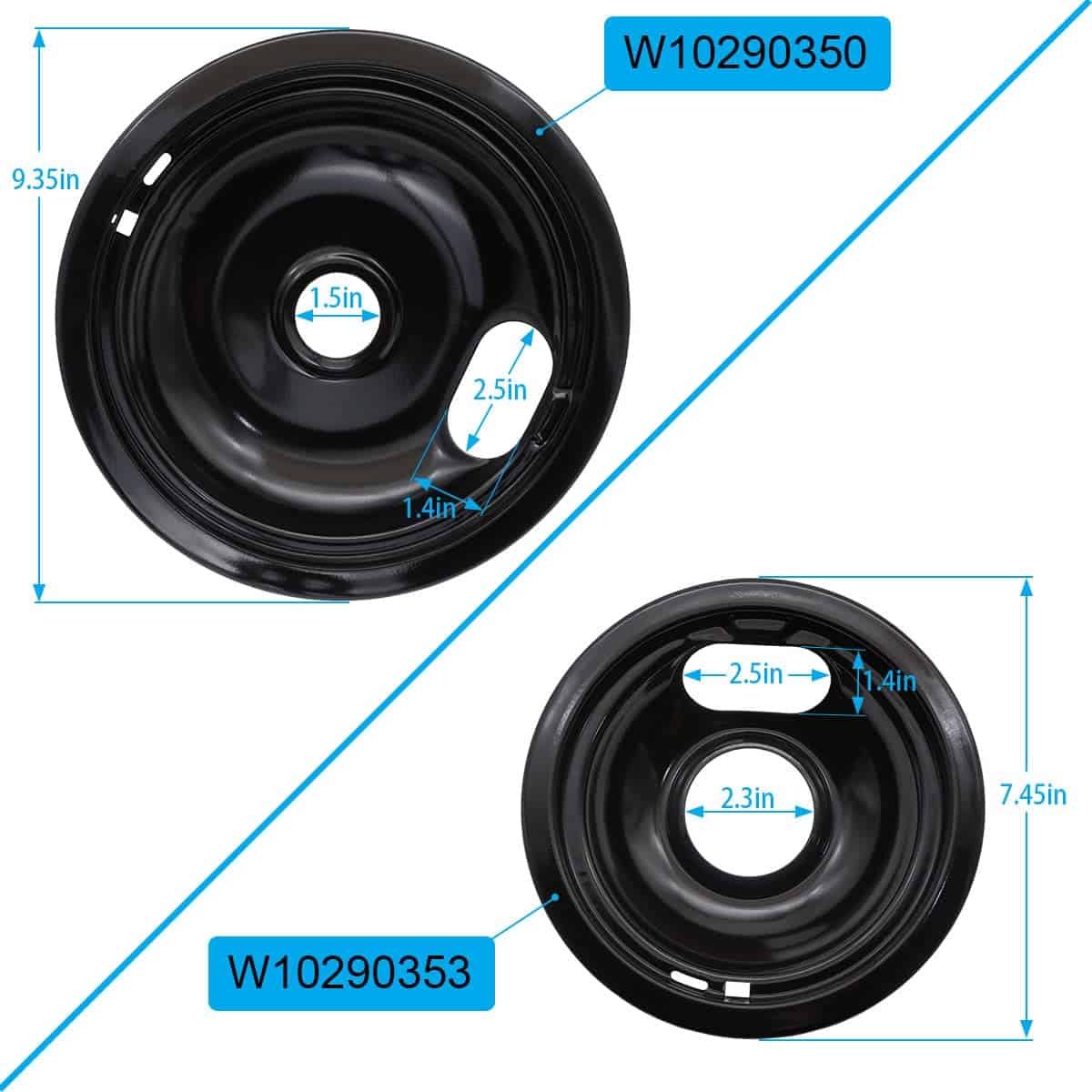 Siwdoy 3 x Pequeñas 6" + 1 x Grande 8" Bandejas de Goteo - Imagen 5