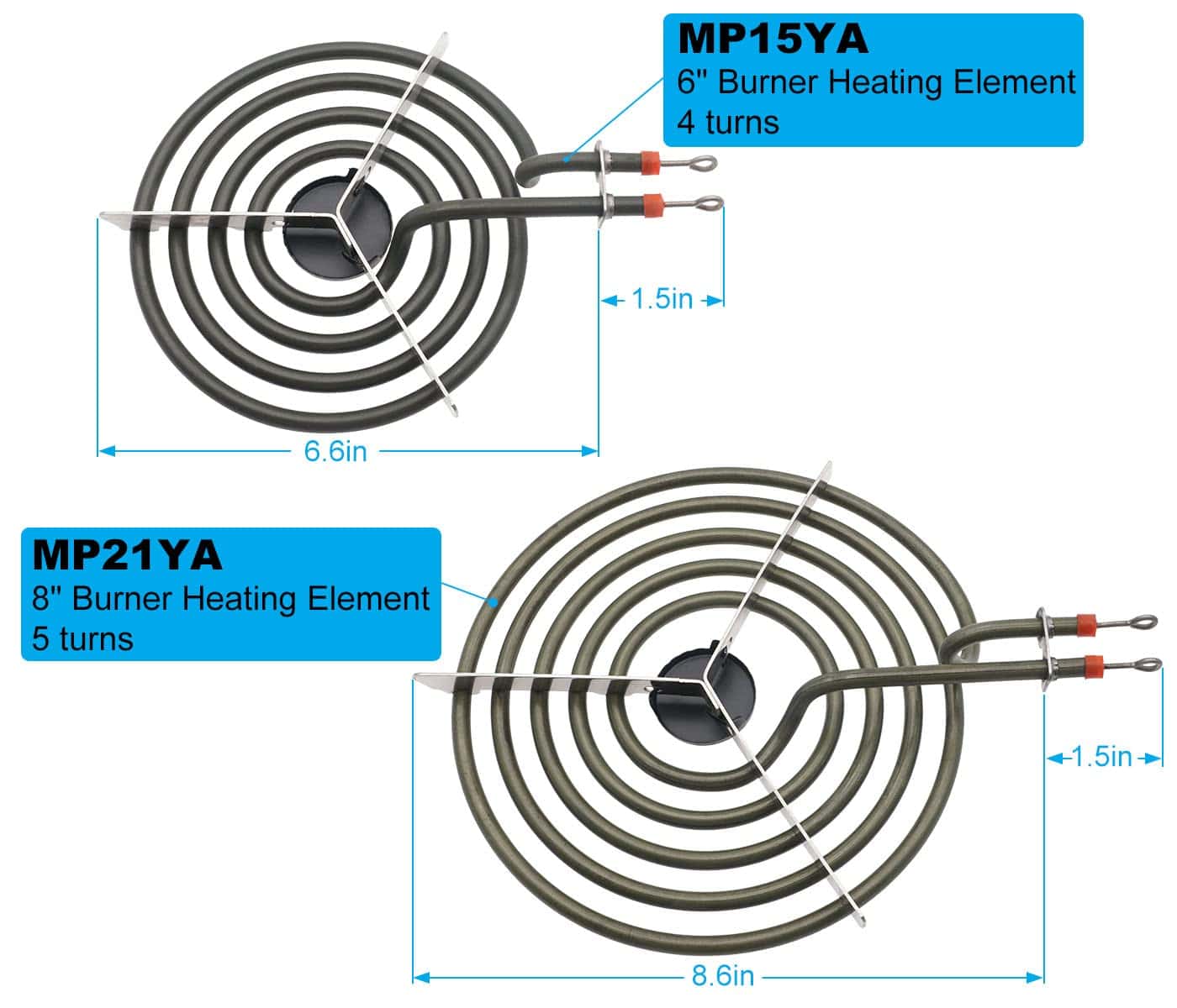 Siwdoy 3 x Pequeñas 6" + 1 x Grande 8" Bandejas de Goteo - Imagen 6