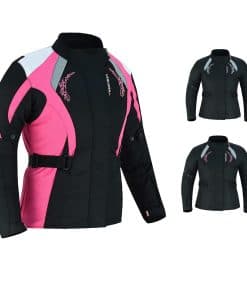 Chamarra de Moto para Mujer PROFIRST Impermeable (Rosa con