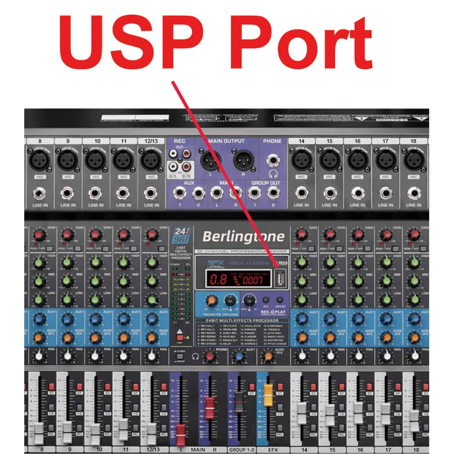 Berlingtone, Mezcladora de Audio Profesional de 16 Canales - Imagen 7