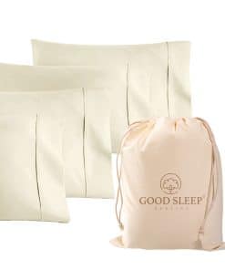 Set de 4 Fundas de Almohada King, 800 TC -Marfil