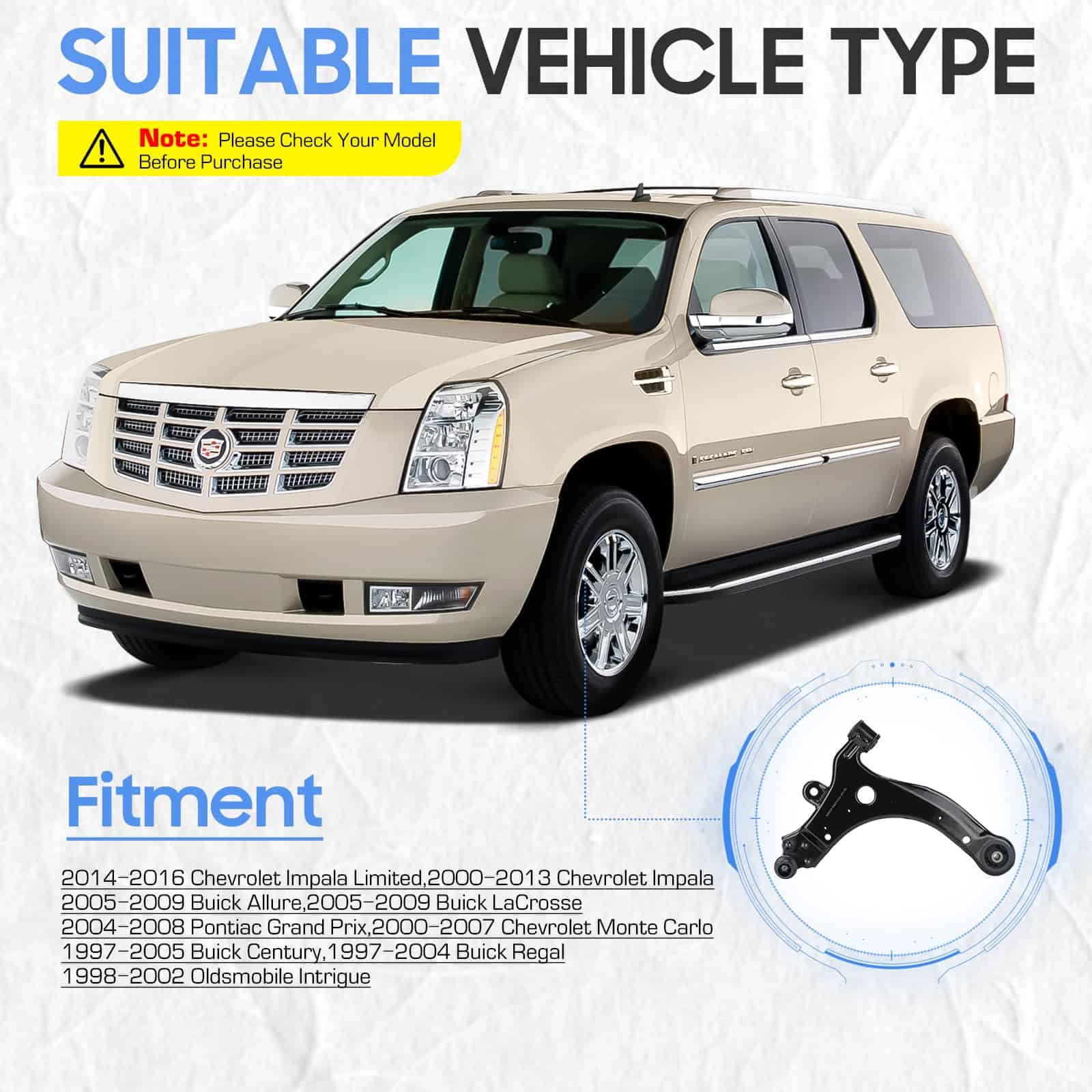 Brazos de control inferiores delanteros con junta de bola, - Imagen 3