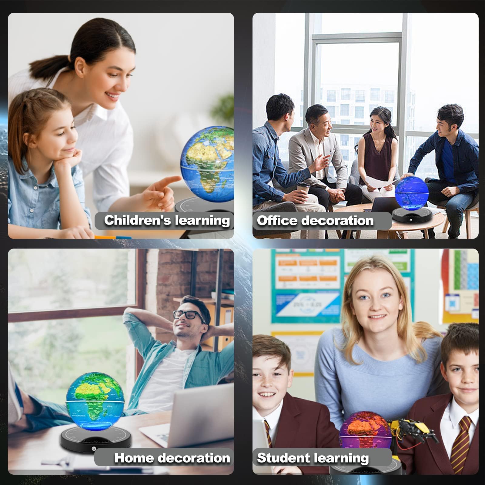 Globo Flotante, Globo Magnético Levitante con Luz LED, - Imagen 7