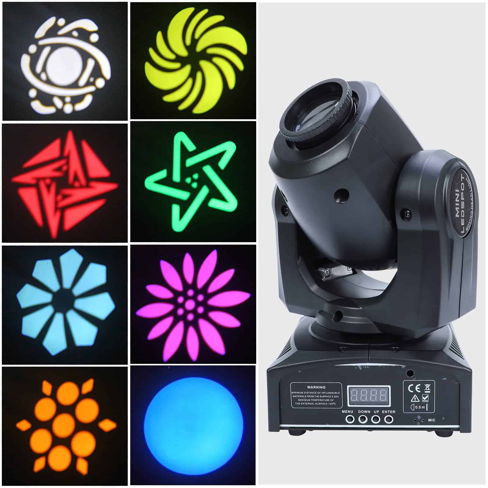 ZU&RU Luces de Escenario LED Luces Móviles de Cabeza 8 - Imagen 4